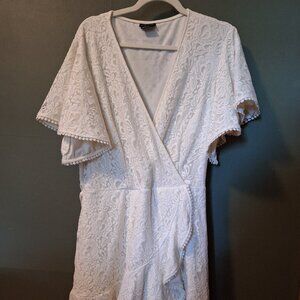 Size 20 City Chic White Lace Dress